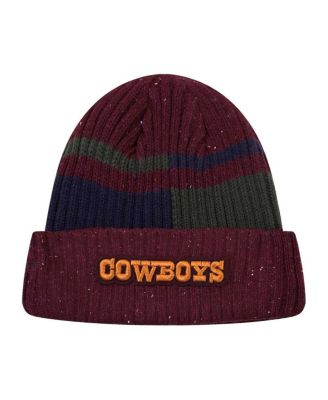 Men's Burgundy Dallas Cowboys Speckled Cuffed Knit Hat