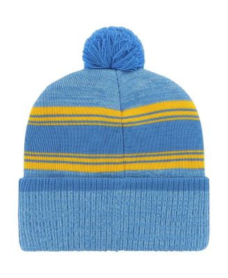 Мужская вязаная шапка с манжетами и помпоном Los Angeles Chargers '47 от бренда Los Angeles Chargers темно-синего цвета