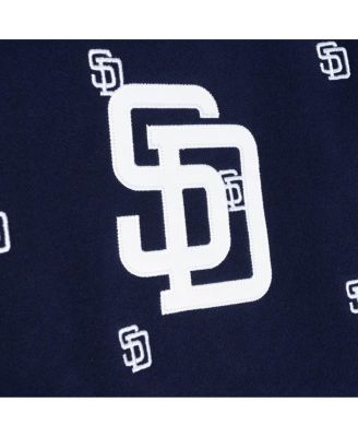 Мужская синяя толстовка-пуловер San Diego Padres Repeat от Mitchell & Ness с капюшоном