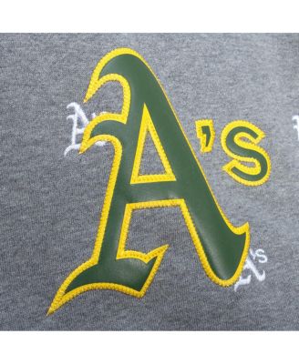 Мужская серая толстовка-пуловер Mitchell & Ness Athletics Repeat с капюшоном