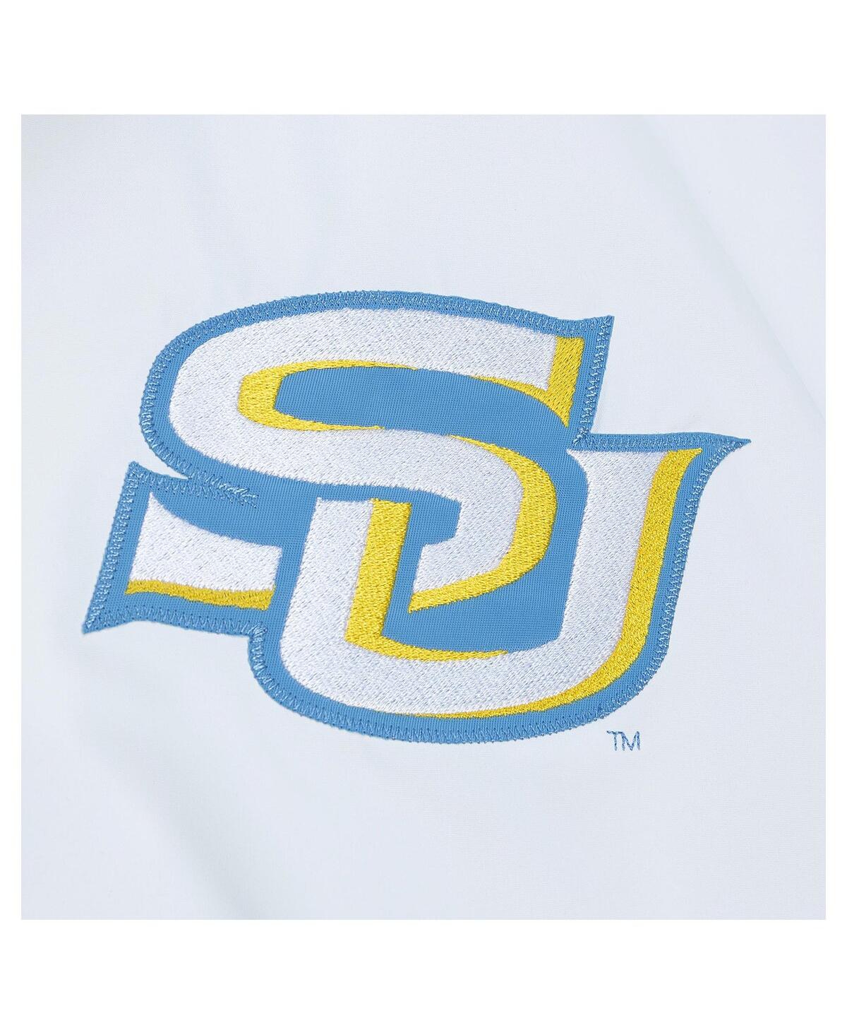 Mitchell & Ness Men's White Southern University Jaguars Paintbrush Full-zip Windbreaker In White