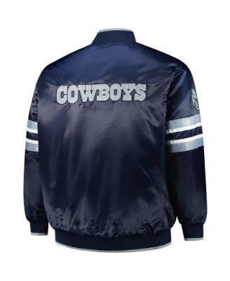 Мужская школьная куртка Starter's Navy Dallas Cowboys Scout I с застежкой на молнию