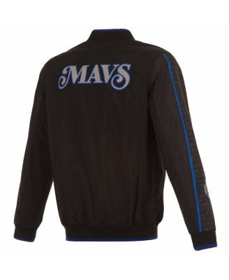 Мужская черная куртка-бомбер Dallas Mavericks 2023/24 City Edition от JH Design из нейлона на полной молнии