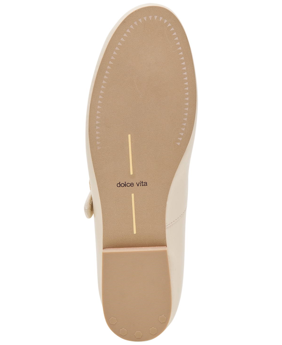 Dolce Vita Relan Ballet Flats Off White Leather In Off White Leather