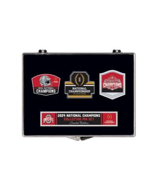 Wincraft - Ohio State Buckeyes College Football Playoff 2024 National Champions Three-Piece Collector Pin Set