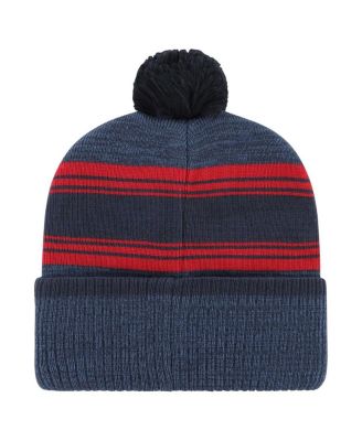 Мужская брендовая темно-синяя вязаная шапка New England Patriots 47-го года выпуска с манжетами и помпоном