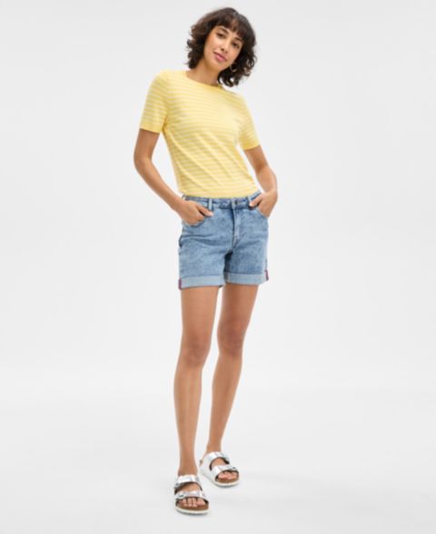 Женские шорты Nautica Jeans Nautica Cuffed Denim Shorts, цвет: Варёный