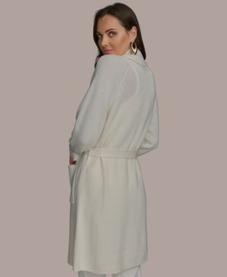 Женский длинный кардиган с поясом от Donna Karan New York
