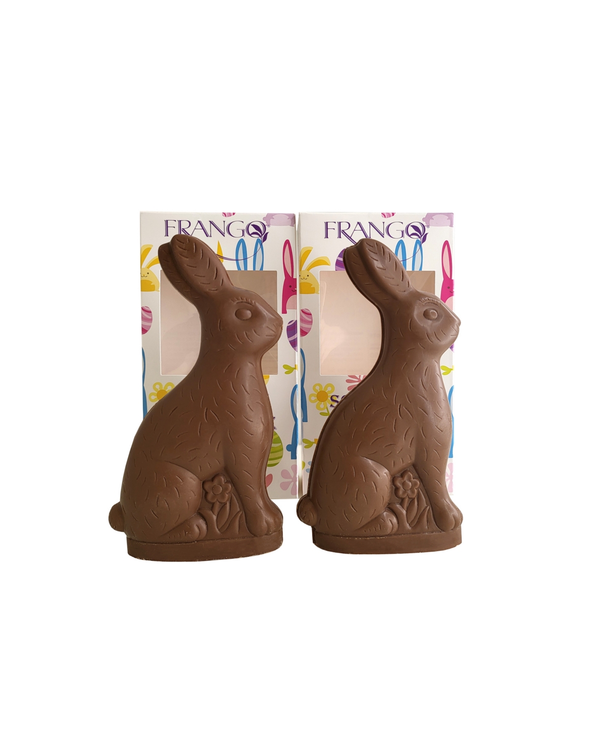 Frango Chocolates Frango 2 Pack Chocolate Solid Milk Chocolate Bunny In No Color