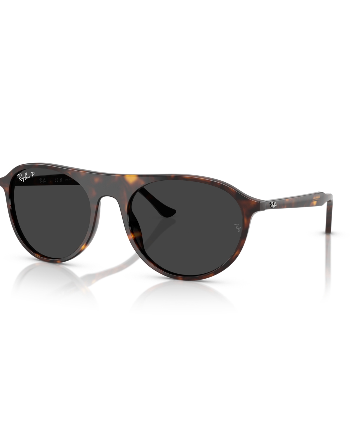 Ray Ban Unisex Polarized Sunglasses, Rb2215 In Havana