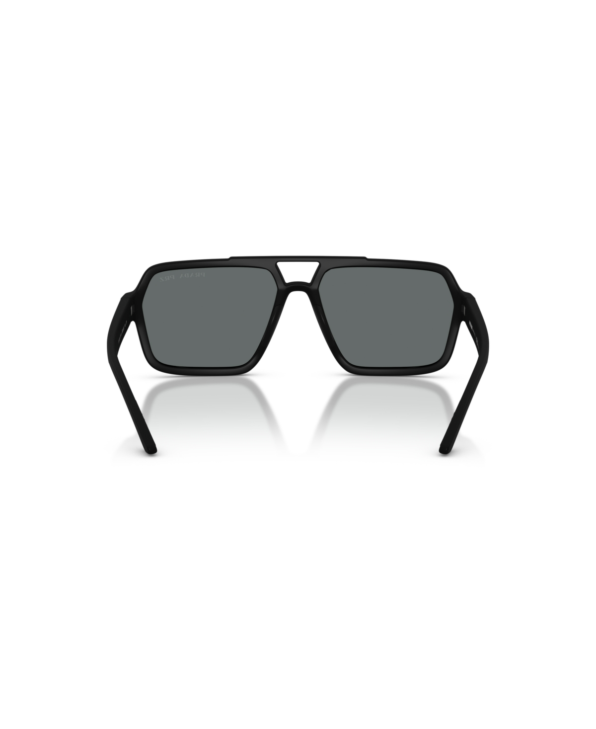 Prada Men's Polarized Sunglasses, Ps A06s In Black Rubbero