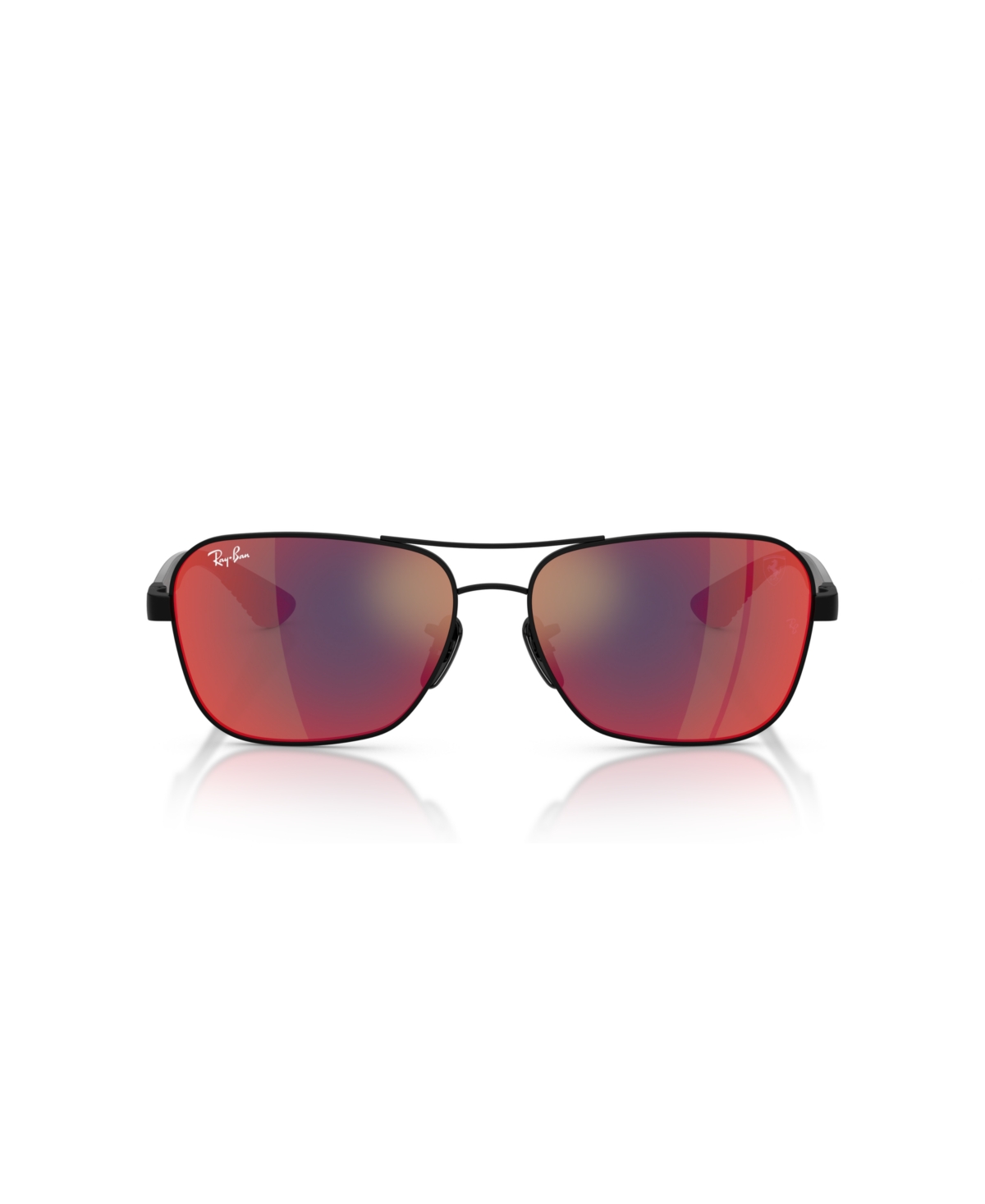 Ray Ban Unisex Scuderia Ferrari Collection Sunglasses, Rb8336m In Matte Black