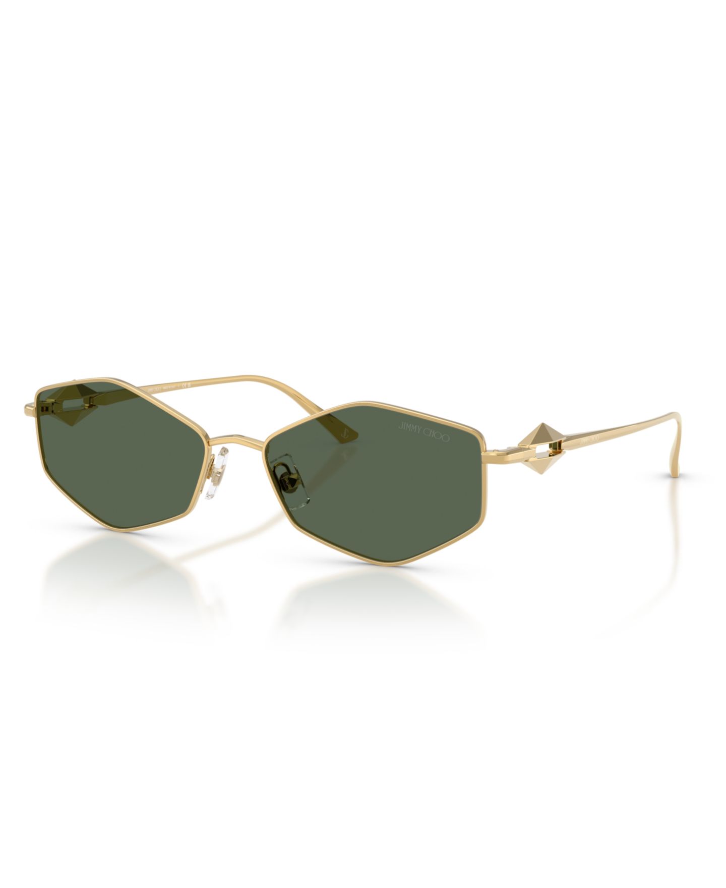Женские солнцезащитные очки Jimmy Choo Sunglasses, JC4017, цвет: Золотой — фото 1