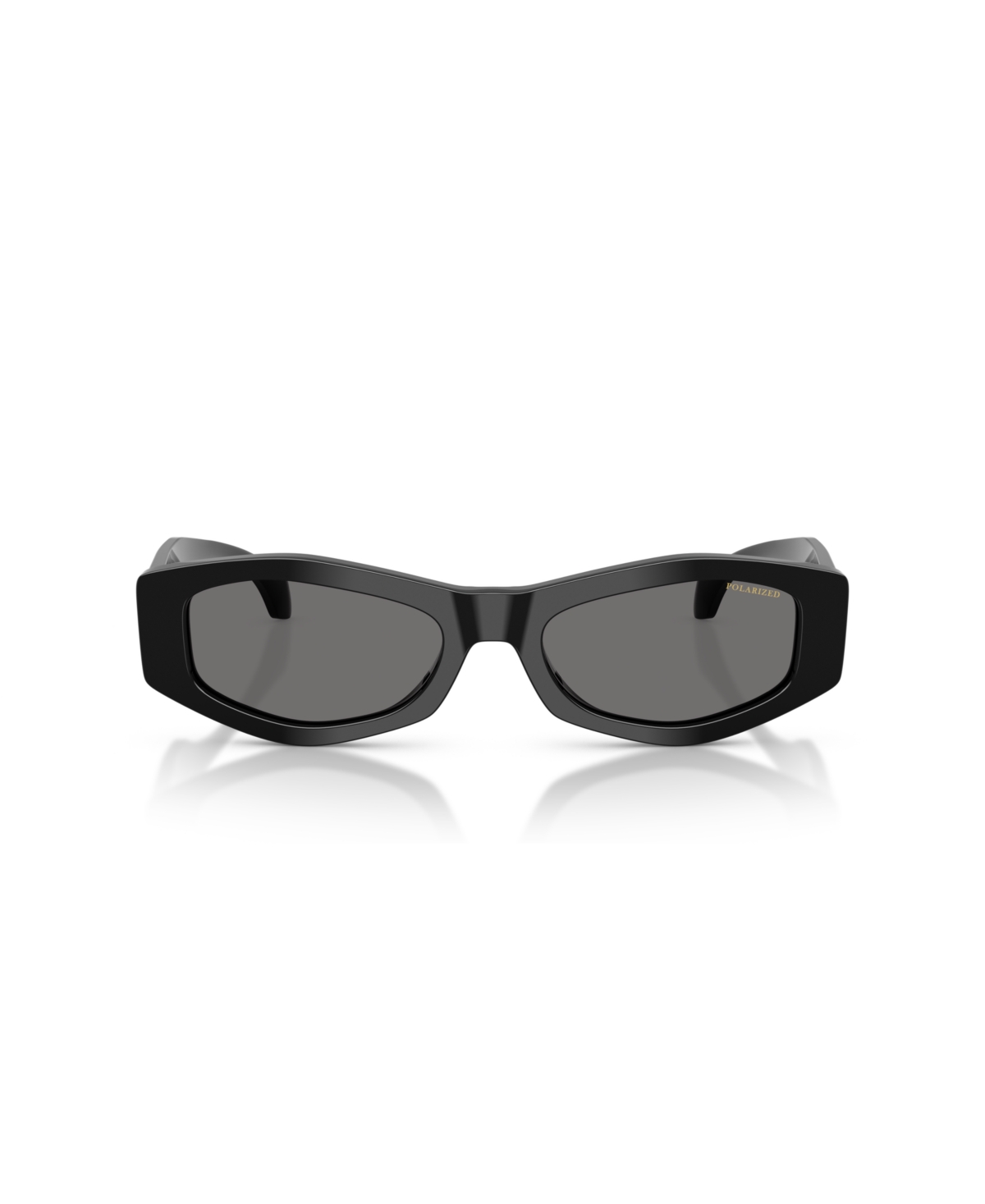 Versace 54mm Irregular Sunglasses In Black