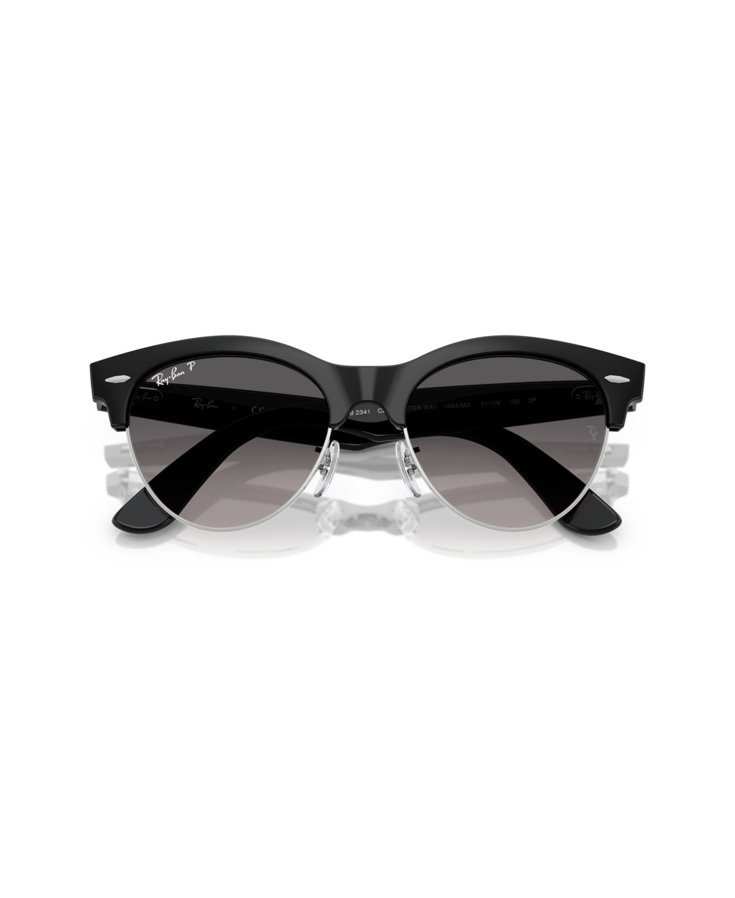 Unisex Clubmaster Way Polarized Sunglasses, RB2341
