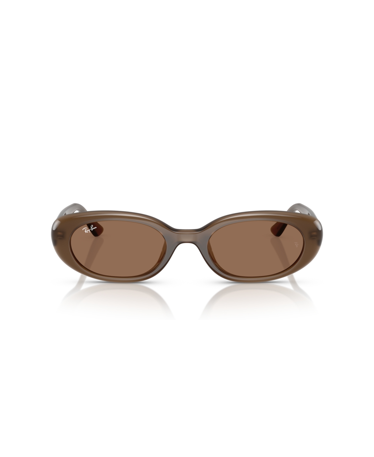 Ray Ban Rb4441d Bio-based Sunglasses Opal Brown Frame Brown Lenses 53-21 In Opal Brown