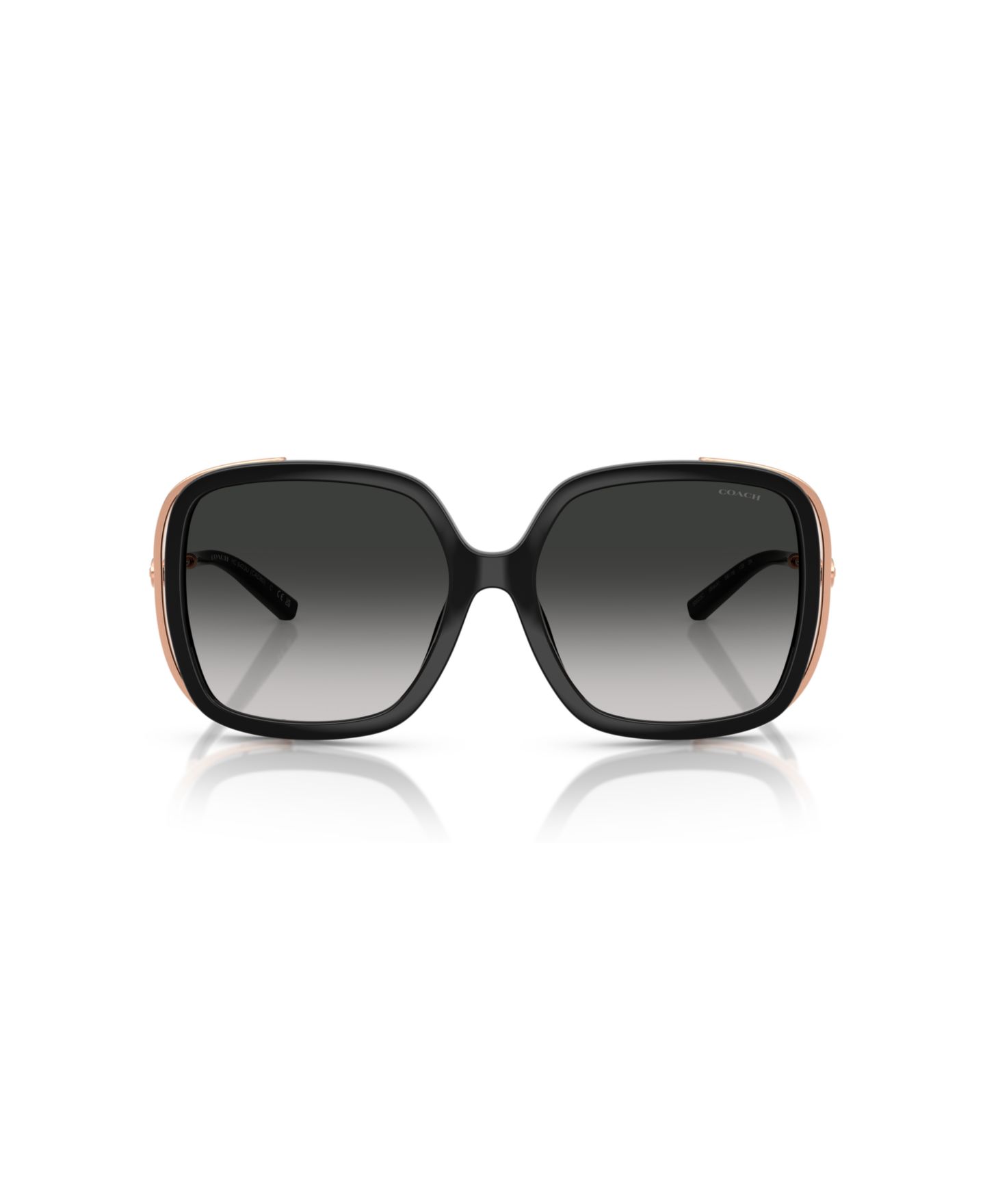 Женские солнцезащитные очки COACH Large Sunglasses, CAD80 HC8423U, цвет: Чёрный — фото 4