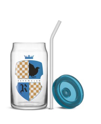 Harry Potter House Crests Tumbler Glasses with Lids, Set of 4