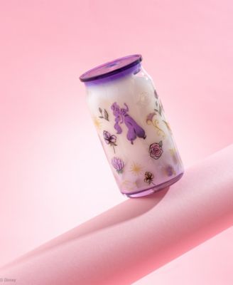 Disney Princess Icon Tumbler Glasses with Lids, Set of 4