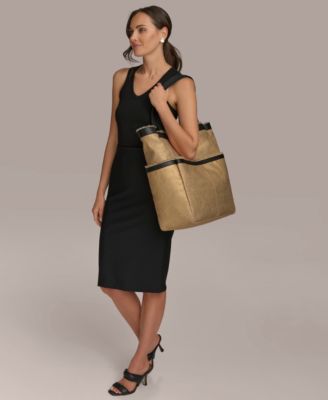 Lido Metallic Canvas Tote Bag