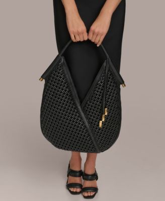Большая плетеная сумка через плечо от Donna Karan New York Baldwin