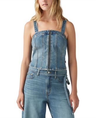 Levi's - Women's Sculpted Cotton Smock-Back Bustier Top
