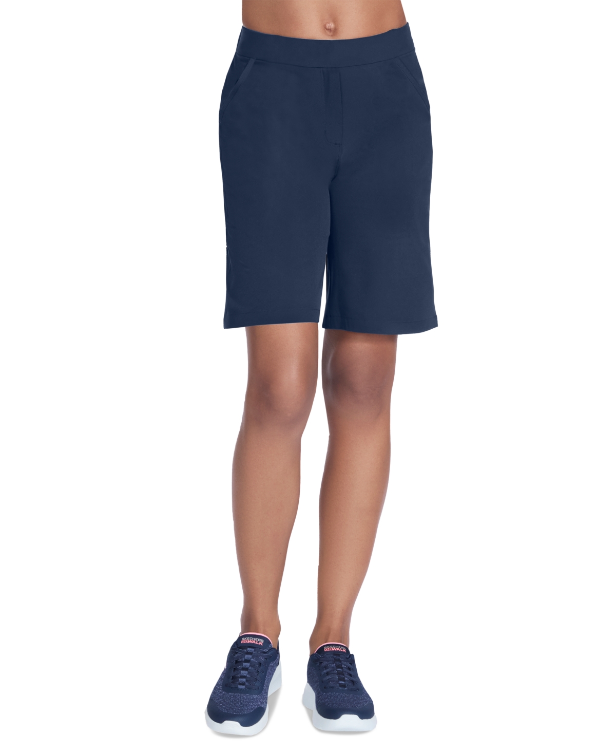 Women's Skechweave Solid-Color Bermuda Shorts - Navy