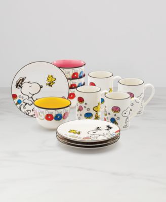 Chef Snoopy 12-Pc. Dessert Set, Service for 4