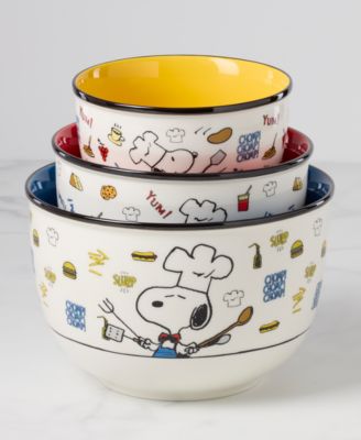 Chef Snoopy Bowls, Set of 3