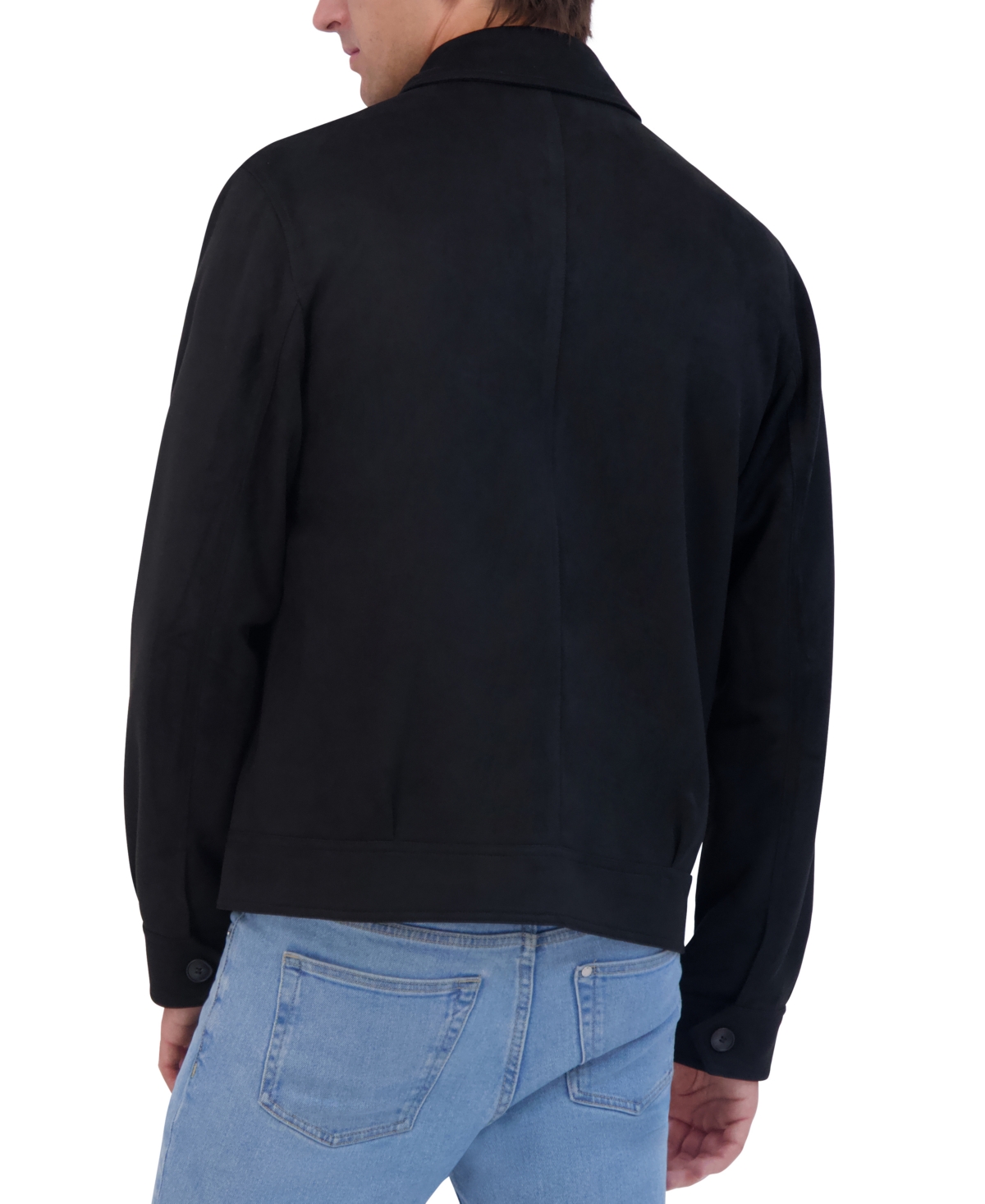 Robert Graham Men's Faux Suede Field Jacket In Black