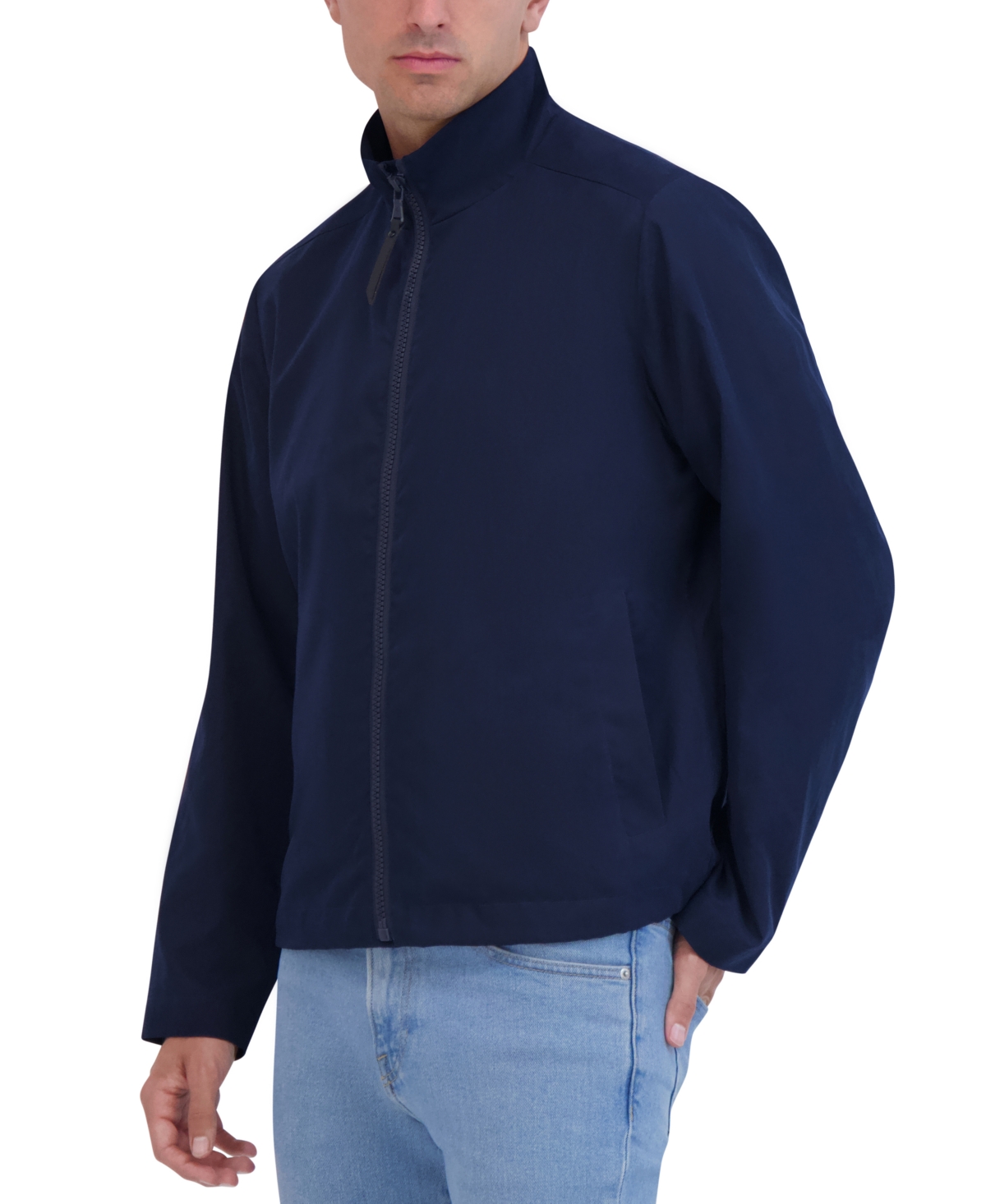 Robert Graham Peached Collar Jacket In Navy