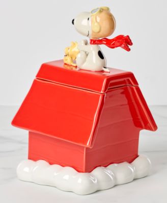 Lenox Chef Snoopy Figural Porcelain Cookie Jar - Macy's