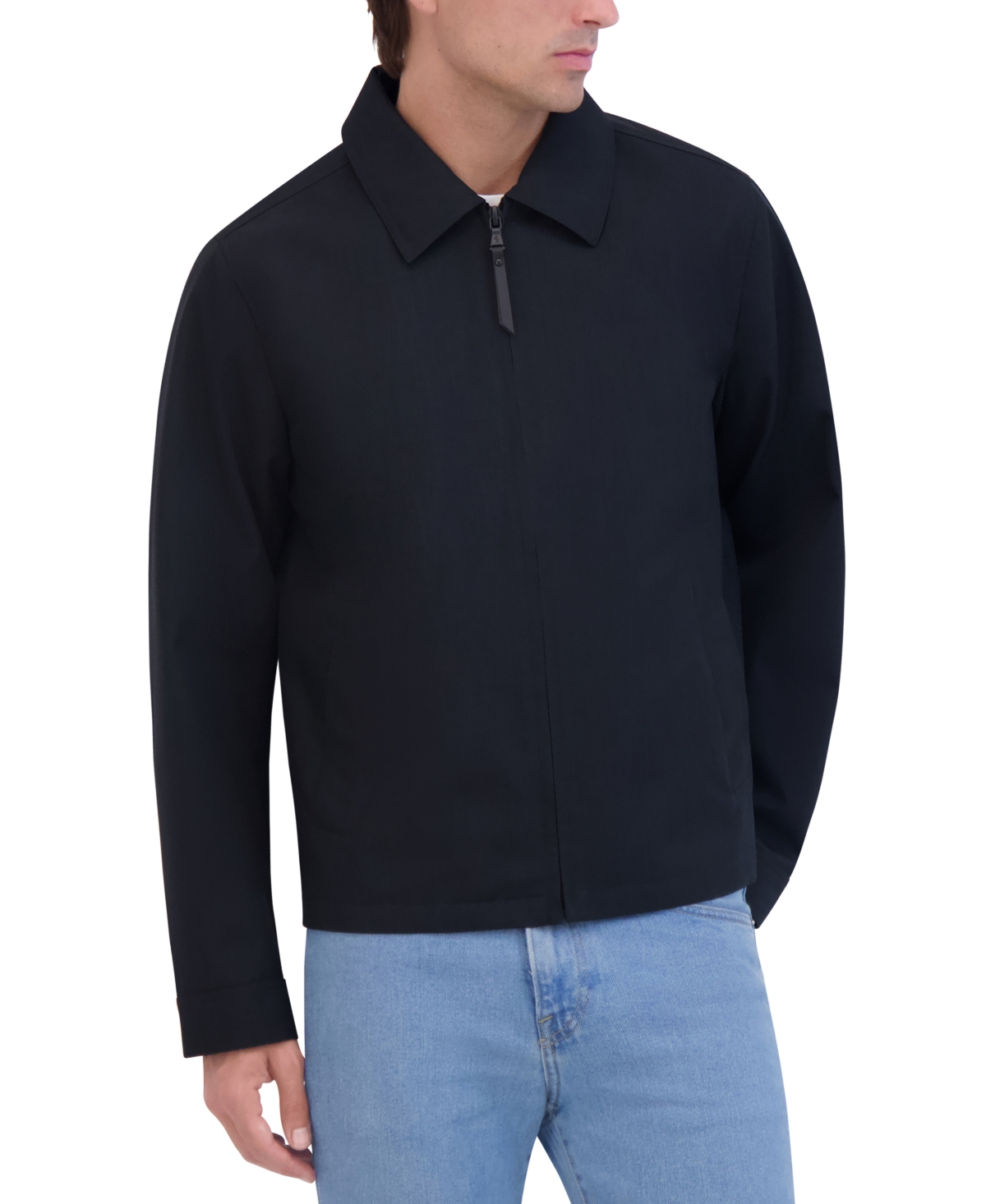 Robert Graham Men's Textured Full-zip Water-resistant Jacket In Blue