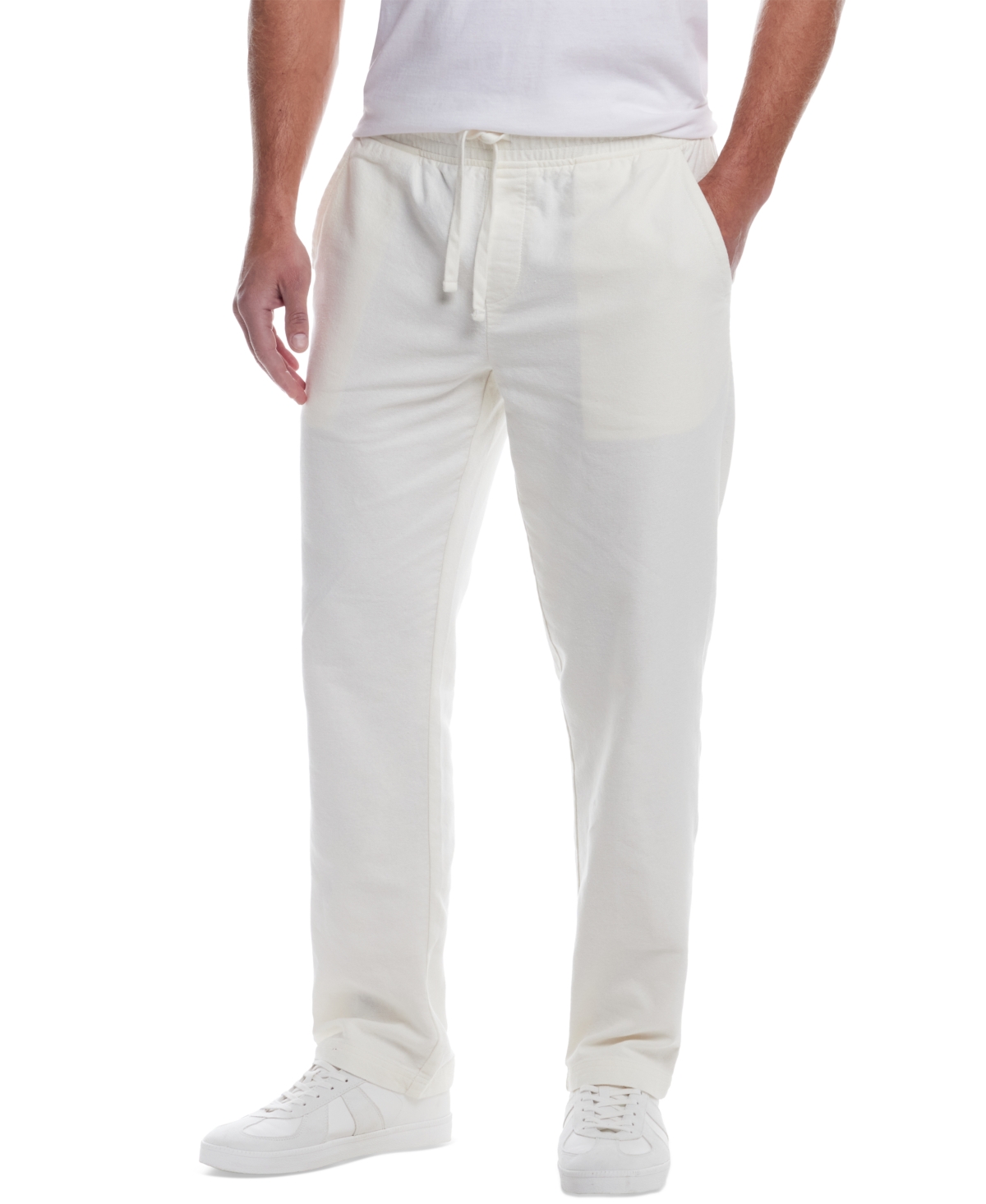 WEATHERPROOF VINTAGE MEN'S REGULAR-FIT LINEN BLEND DRAWSTRING PANTS 