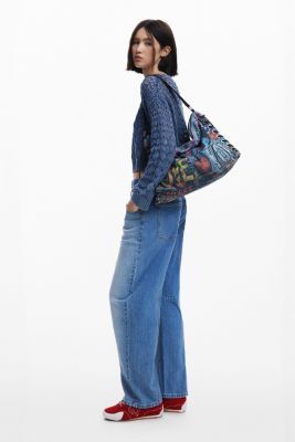 Дизайнерская женская большая сумка с граффити