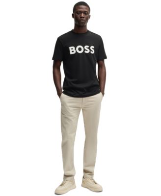 Men's Rubber-Logo Regular-Fit T-Shirt