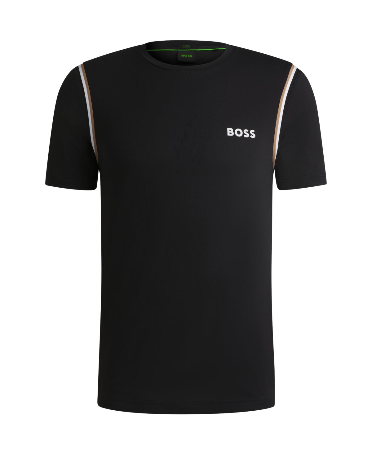 Shop Hugo Boss Boss By  Men's Active Waffle-structure T-shirt In Black