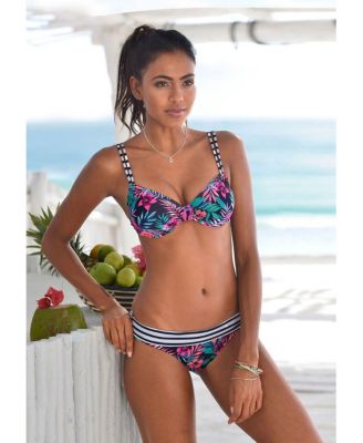 Women's Pattern Underwire Bikini Swimsuit Top Bra Sizing