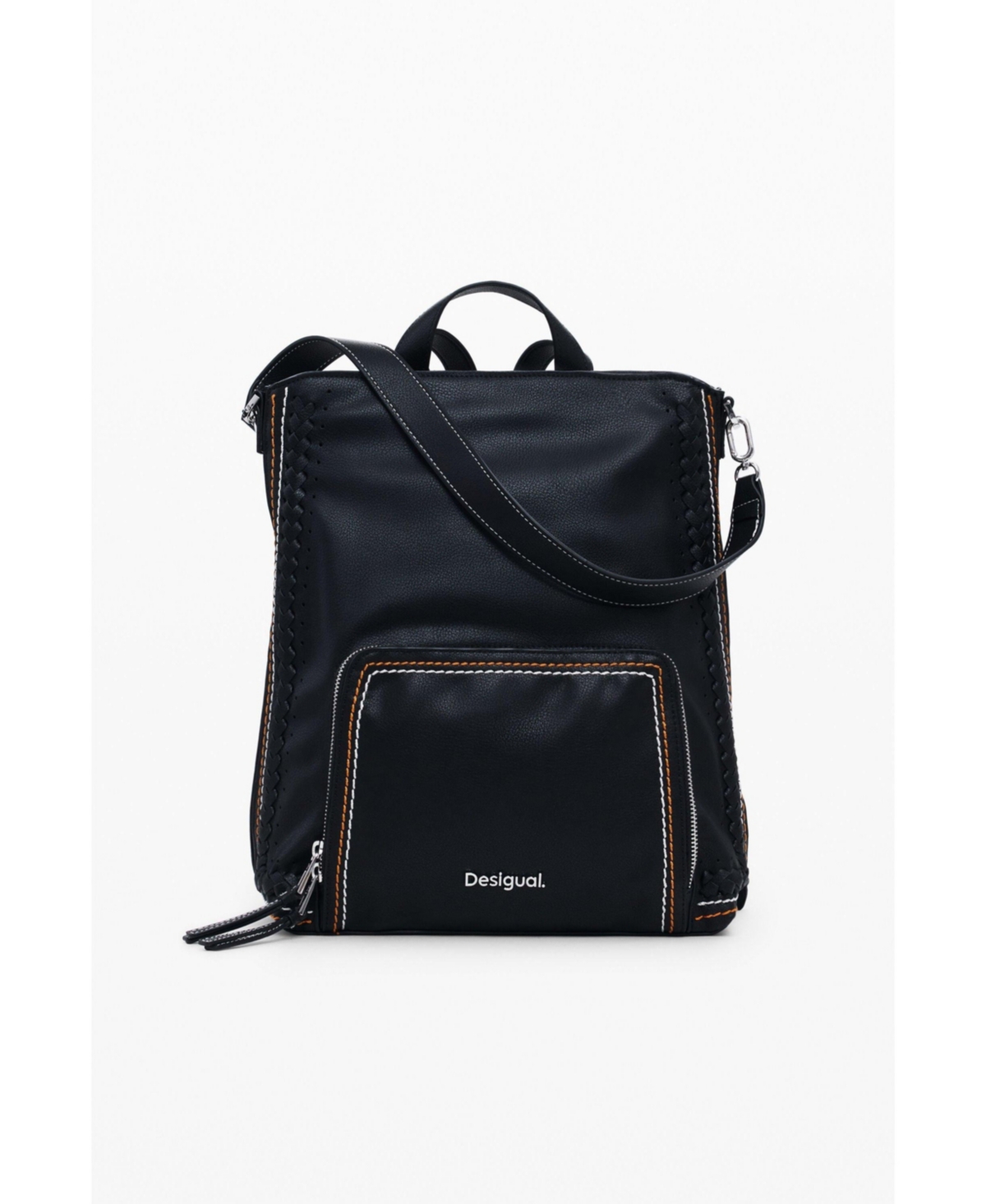 Women's Medium braided backpack - Black