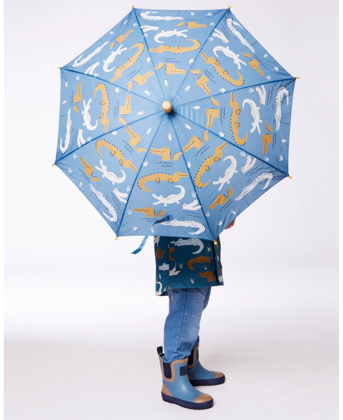 Deux par Deux Big Boys Short Rain Boots Blue - Toddler|Child