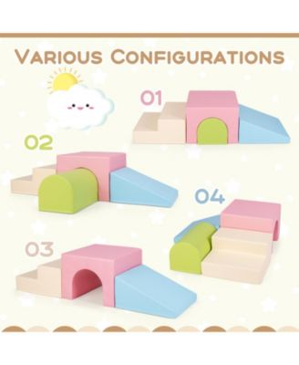 Kids Climb and Crawl Foam Play Set Soft Blocks for Indoor Play