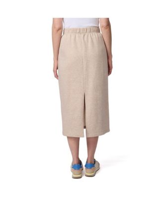 Флисовая миди-юбка с завязками