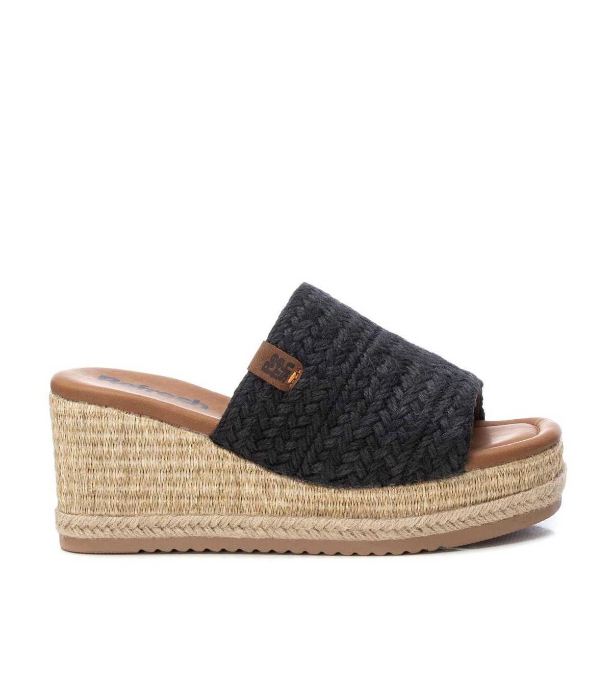 Women's Jute Wedge Sandals By Xti - Black