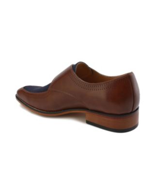 Men's Moc Toe Monk Strap Two-Tone Loafer