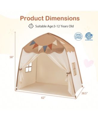 Kids Play Tent Bed Tent with String Lights Extra Large Playhouse Tent