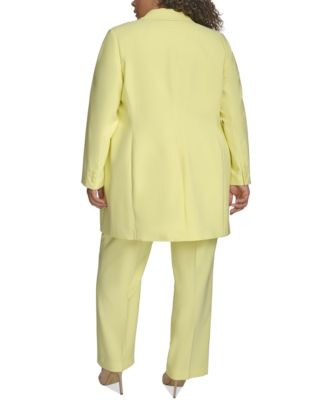 Куртка-топ с отложным воротником и одной пуговицей размера плюс от DKNY