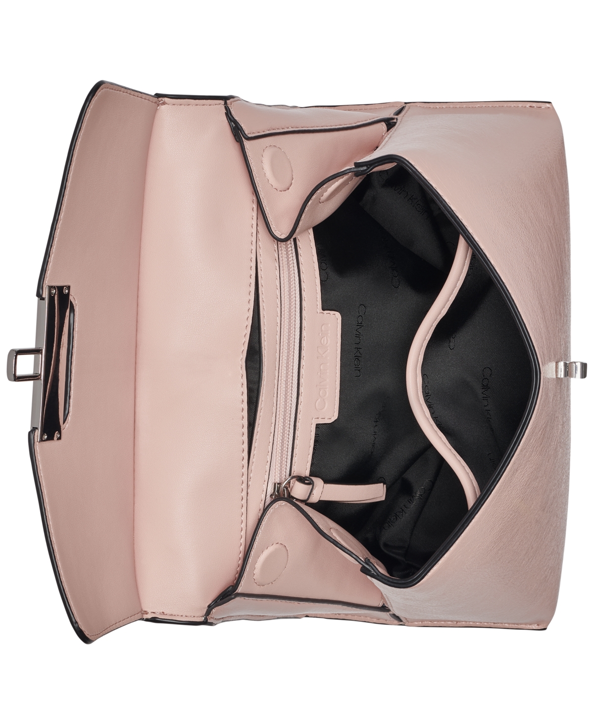 Calvin Klein Becky Convertible Turn Lock Crossbody Bag In Blossom