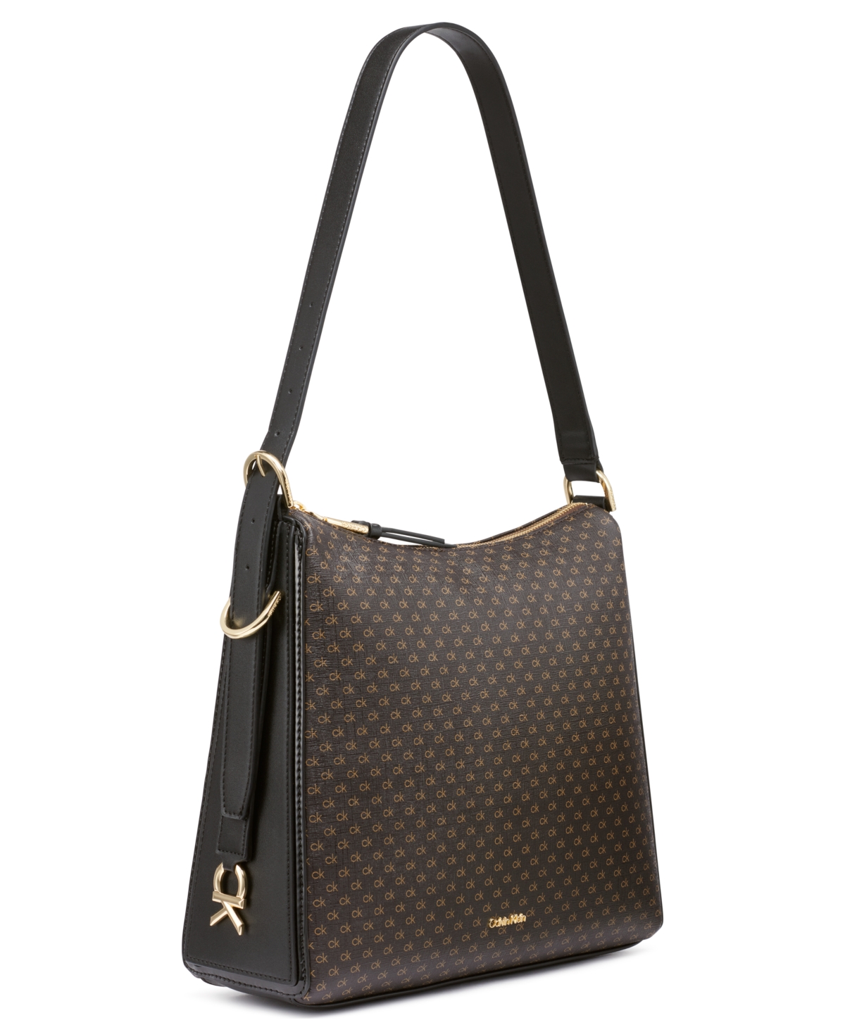 Calvin Klein Mandy Shoulder In Brown Khaki,black