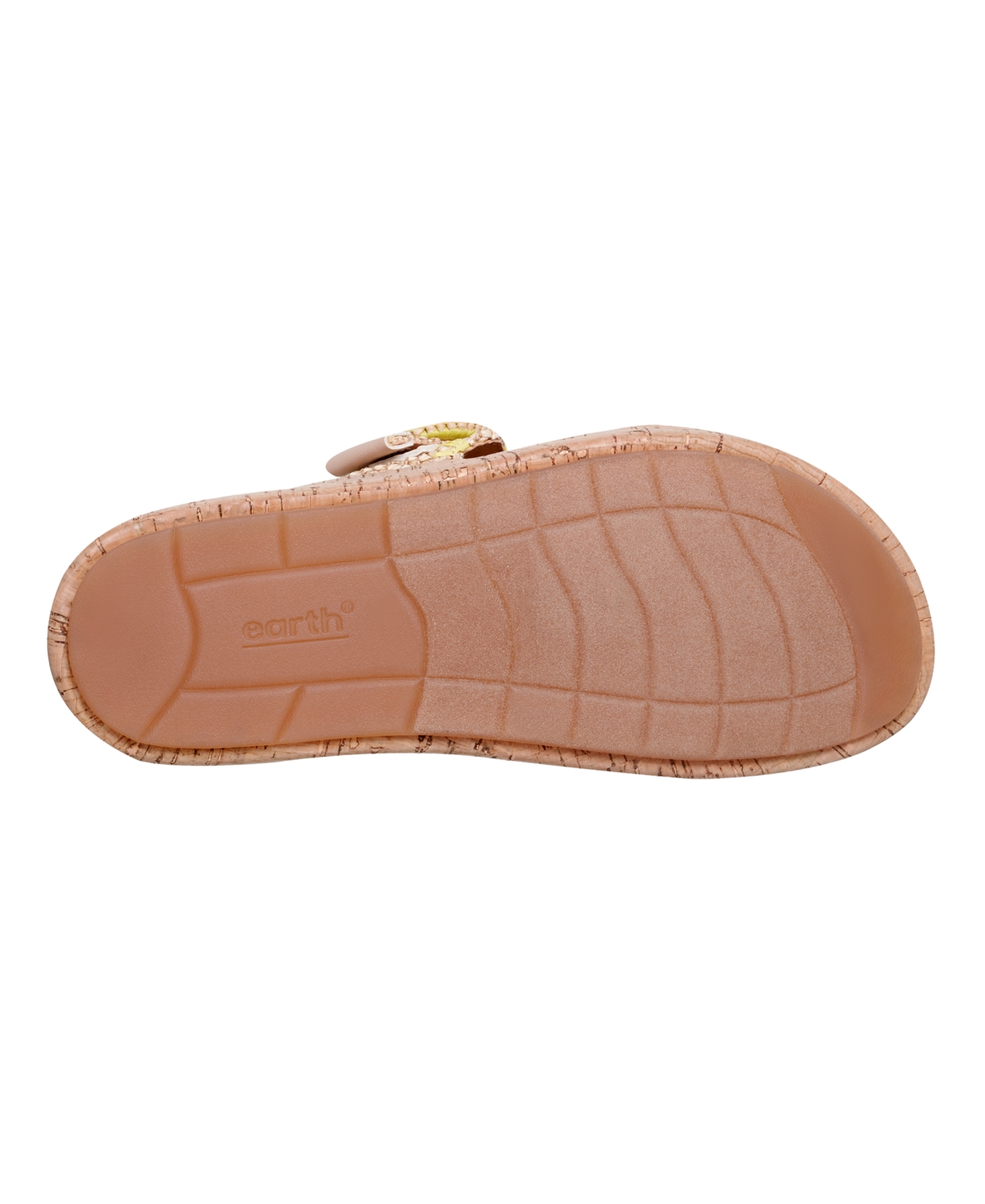 EARTH WOMEN'S SUBTLE WOVEN SLIP-ON PLATFORM SANDALS 