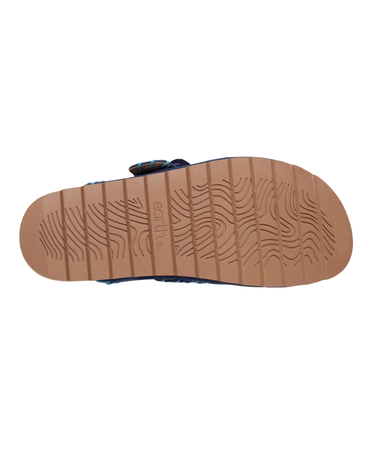 Shop Earth Women's Gena Stitched Flat Clogs In Dark Blue Suede